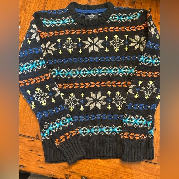 American Eagle Outfitters Other - American Eagle Outfitters Black Multicolor Patterned Sweater